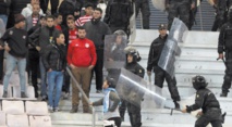 Heurts lors de PSG-Club Africain Heurts lors de PSG-Club Africain