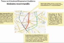 Grosses perturbations du trafic à Casablanca Grosses perturbations du trafic à Casablanca