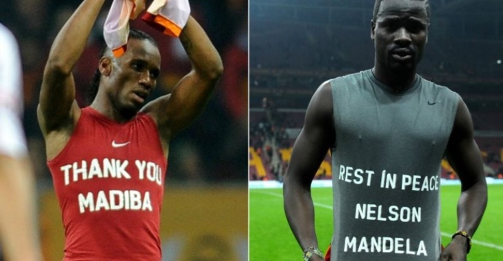 Pour avoir rendu hommage à Mandela Drogba et Eboué menacés de sanctions Pour avoir rendu hommage à Mandela Drogba et Eboué menacés de sanctions