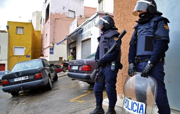 Un policier espagnol poignardé par un Marocain à Mellilia Un policier espagnol poignardé par un Marocain à Mellilia
