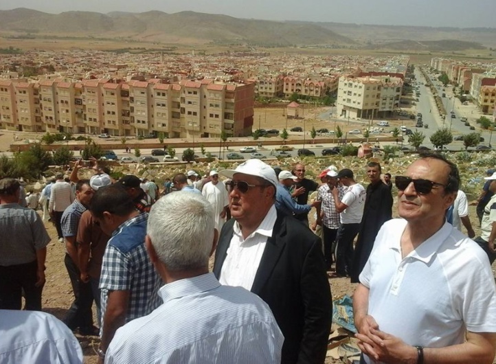 Driss Lachguar et Habib El Malki lors des funérailles du grand militant que fut Driss Mohamed Bouizgar.