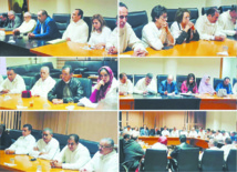 Réunion du Premier secrétaire avec les membres des Groupes socialistes au Parlement