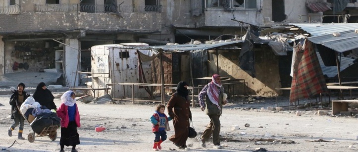 Les rebelles syriens tentent de résister à Alep-Est Les rebelles syriens tentent de résister à Alep-Est