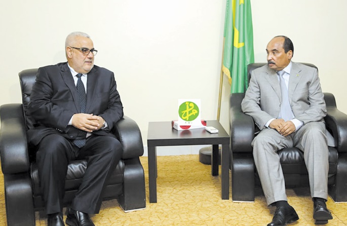 Le Président mauritanien reçoit Abdelilah Benkirane à Zouerate Le Président mauritanien reçoit Abdelilah Benkirane à Zouerate