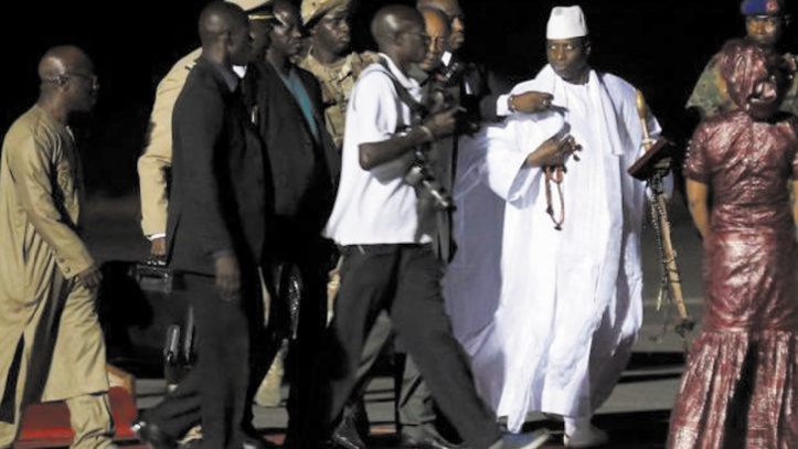 Sous la pression de la Cédéao, Yahya Jammeh s'exile en Guinée équatoriale Sous la pression de la Cédéao, Yahya Jammeh s'exile en Guinée équatoriale