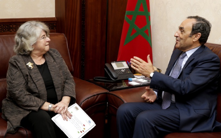 Le président de la Chambre des représentants et l'ambassadrice du Portugal.