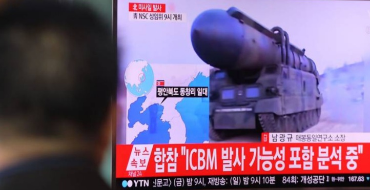 Pyongyang tire une salve de missiles Pyongyang tire une salve de missiles