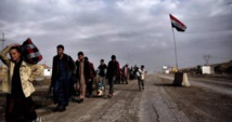 150.000 personnes ont fui la bataille de Mossoul-Ouest 150.000 personnes ont fui la bataille de Mossoul-Ouest