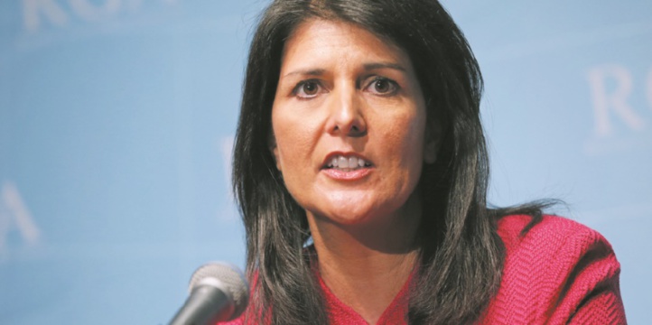 Nikki Haley, la porte-voix de Donald Trump à l'ONU Nikki Haley, la porte-voix de Donald Trump à l'ONU