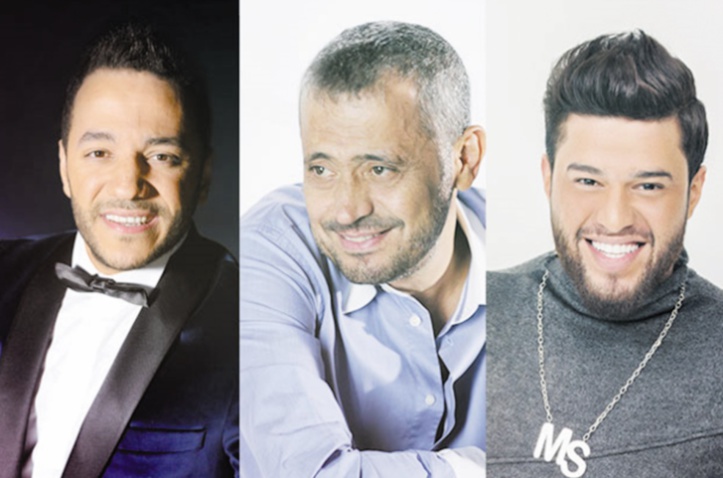 Georges Wassouf, Mohamed Al Salem et Hussein El Deek en concert au Festival Mawazine