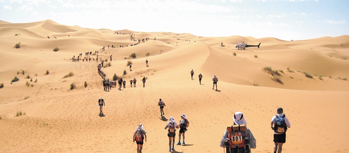 El Morabity et Barnes s'adjugent l’étape inaugurale du Marathon des sables El Morabity et Barnes s'adjugent l’étape inaugurale du Marathon des sables