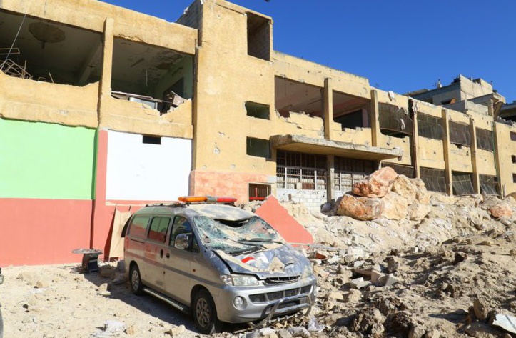 Un raid aérien endommage un hôpital de la province d'Idlib en Syrie Un raid aérien endommage un hôpital de la province d'Idlib en Syrie