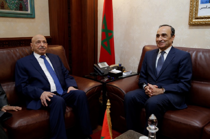 Vers la tenue d’un Forum parlementaire maroco-libyen : Entretiens à Rabat du président de la Chambre des représentants libyenne avec Habib El Malki et Nasser Bourita