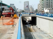 Les travaux de réalisation du passage souterrain du Boulevard  Brahim Roudani : Le tunnel sans fin