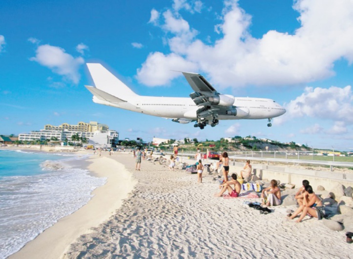 Il ne vaut pas mieux aller sur ces plages : Saint Martin, la plage de Maho