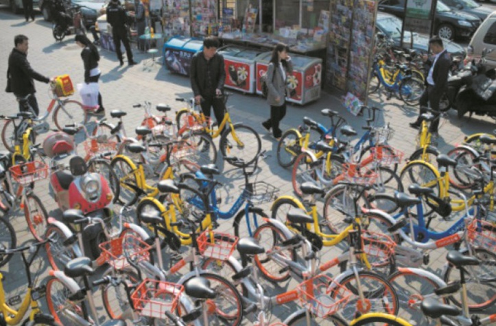 En Chine, le vélo partagé victime de son succès