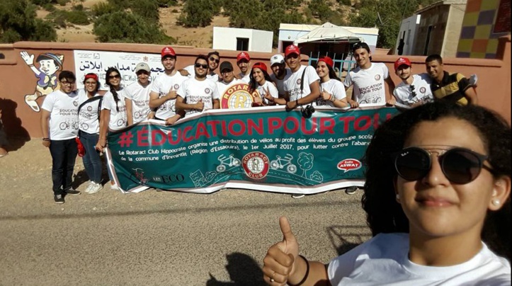 Le Rotaract Club Hippocrate fait don de 60 vélos   de collégiens d’Inmintlit Le Rotaract Club Hippocrate fait don de 60 vélos   de collégiens d’Inmintlit