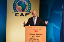 Les grands axes du Symposium de la CAF par Gianni Infantino, Ahmad Ahmad et Fouzi Lakjaa Les grands axes du Symposium de la CAF par Gianni Infantino, Ahmad Ahmad et Fouzi Lakjaa