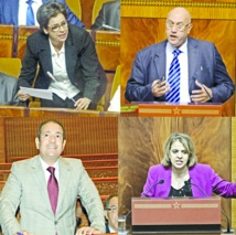 Fatiha Seddas, Amina Talbi, Mohamed Alami et Mohammed El Mellahi plaidant la cause socialiste au grand oral mensuel du Chef du gouvernement Fatiha Seddas, Amina Talbi, Mohamed Alami et Mohammed El Mellahi plaidant la cause socialiste au grand oral mensuel du Chef du gouvernement