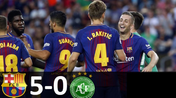 L’hommage du Barça de l'après-Neymar à Chapecoense L’hommage du Barça de l'après-Neymar à Chapecoense