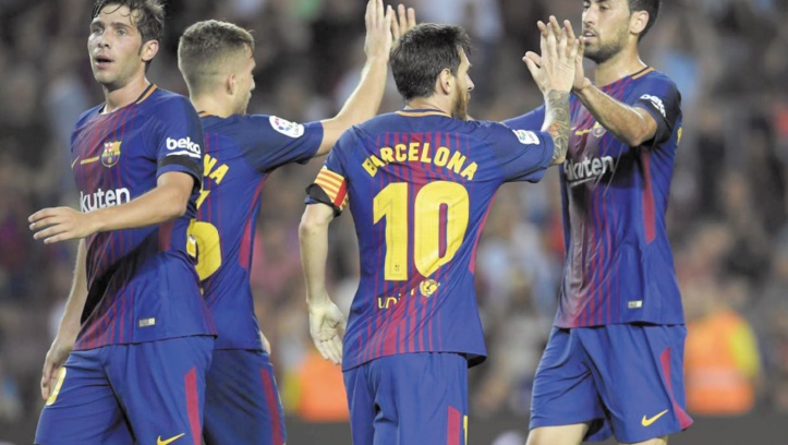 Après les attentats, le Barça s'impose et se recueille Après les attentats, le Barça s'impose et se recueille