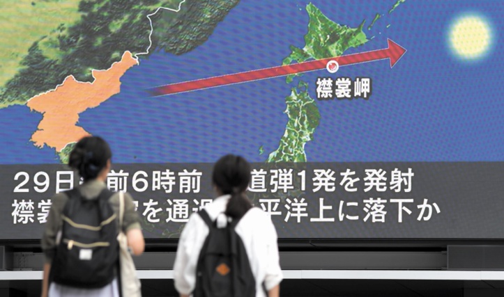 Un missile nord- coréen survole le Japon Un missile nord- coréen survole le Japon