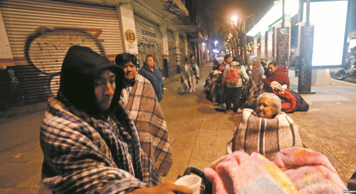 Un séisme de magnitude 8,2 frappe le sud du Mexique Un séisme de magnitude 8,2 frappe le sud du Mexique