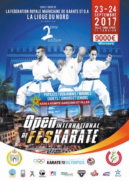 Participation massive au 2ème Open international de karaté de Fès