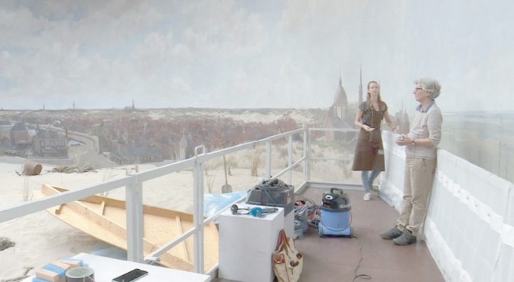 Une oeuvre d'art gigantesque dépoussiérée sous les yeux du public aux Pays-Bas Une oeuvre d'art gigantesque dépoussiérée sous les yeux du public aux Pays-Bas