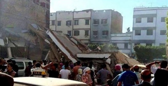 Effondrement d’une bâtisse de trois étages à Fès Effondrement d’une bâtisse de trois étages à Fès