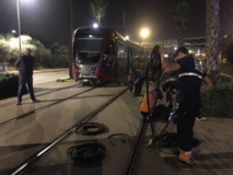 Déraillement de la rame d'un tramway à Casablanca Déraillement de la rame d'un tramway à Casablanca