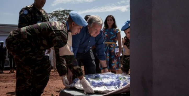 Antonio Guterres rend hommage aux Casques bleus marocains