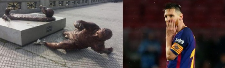 Messi victime d’un acte de vandalisme Messi victime d’un acte de vandalisme
