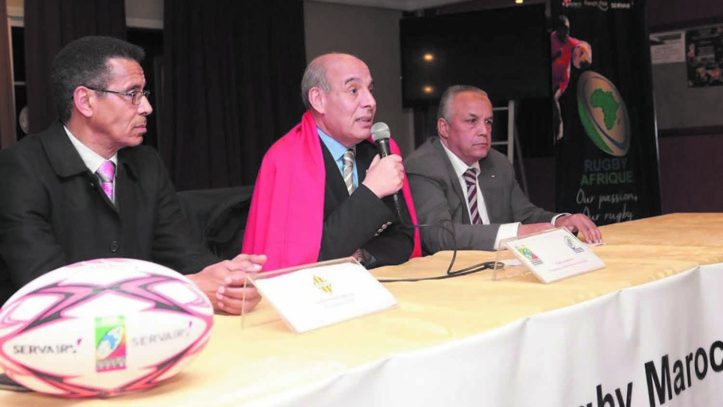 Le président de Rugby Afrique, Abdelaziz Bougja et à sa droite Maître Larbi Berguim, l’un des piliers du COC Rugby. Le président de Rugby Afrique, Abdelaziz Bougja et à sa droite Maître Larbi Berguim, l’un des piliers du COC Rugby.