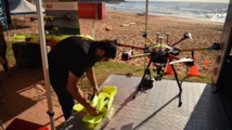 Des drones surveillent les plages à la recherche de requins