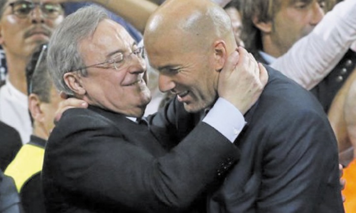 Pérez fier des succès de Zidane Pérez fier des succès de Zidane