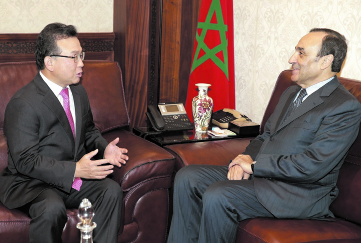 Le président de la Chambre des représentants reçoit l’ambassadeur sud-coréen à Rabat