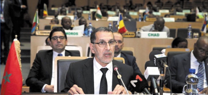 Le chef du gouvernement Saad Eddine El Othmani donnant lecture au message Royal. Le chef du gouvernement Saad Eddine El Othmani donnant lecture au message Royal.