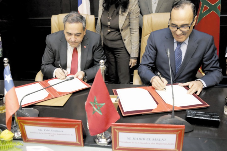 Le président de la Chambre des représentants confirme la qualité et la profondeur des relations maroco-chiliennes Le président de la Chambre des représentants confirme la qualité et la profondeur des relations maroco-chiliennes