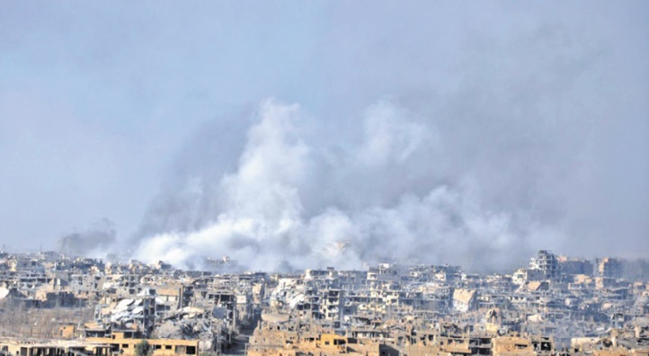 Washington n'exclut pas des frappes après de nouvelles attaques chimiques en Syrie Washington n'exclut pas des frappes après de nouvelles attaques chimiques en Syrie