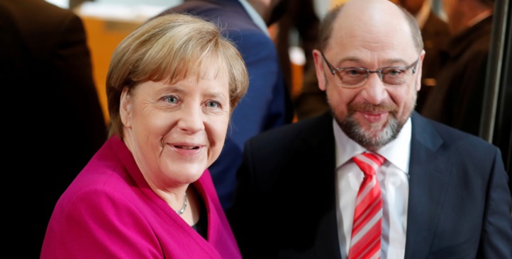 Merkel critiquée dans son propre camp après l'accord de coalition Merkel critiquée dans son propre camp après l'accord de coalition