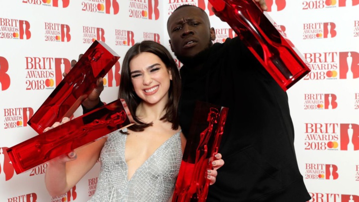 Dua Lipa  et Stormzy  raflent  la mise aux Brit Awards Dua Lipa  et Stormzy  raflent  la mise aux Brit Awards