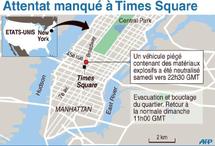 Attentat manqué de Time Square : Un suspect interpellé à New York et cinq au Pakistan Attentat manqué de Time Square : Un suspect interpellé à New York et cinq au Pakistan