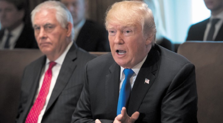 Trump limoge le chef de la diplomatie américaine Tillerson Trump limoge le chef de la diplomatie américaine Tillerson