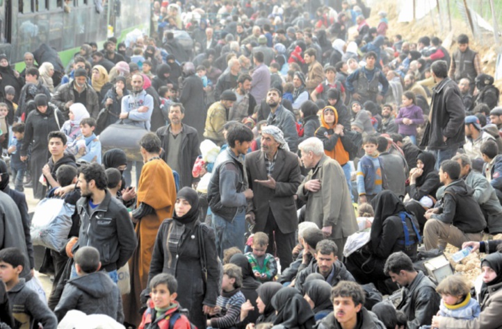 20.000 civils ont fui la partie rebelle de la Ghouta 20.000 civils ont fui la partie rebelle de la Ghouta