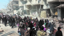 Exode massif de civils syriens de Ghouta et d’Afrin