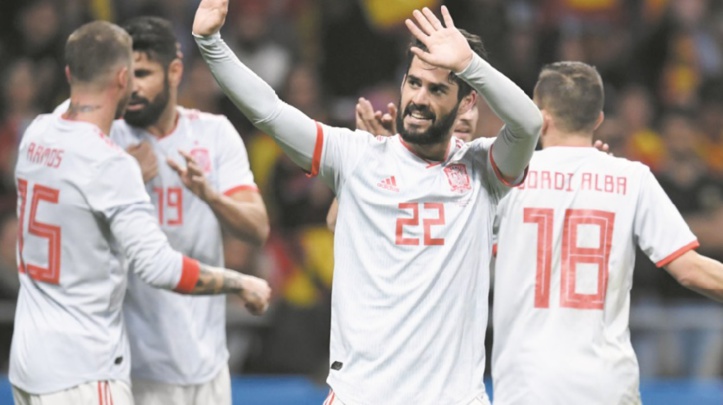 Matches amicaux : L'Espagne brille Brésil et France en bon ordre Matches amicaux : L'Espagne brille Brésil et France en bon ordre