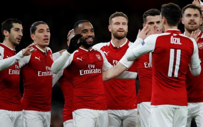 Arsenal pratiquement en demi-finale de l’Europa League Arsenal pratiquement en demi-finale de l’Europa League