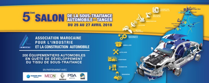 Le 5ème Salon de la sous-traitance automobile prévu du 25 au 27 avril à Tanger Le 5ème Salon de la sous-traitance automobile prévu du 25 au 27 avril à Tanger