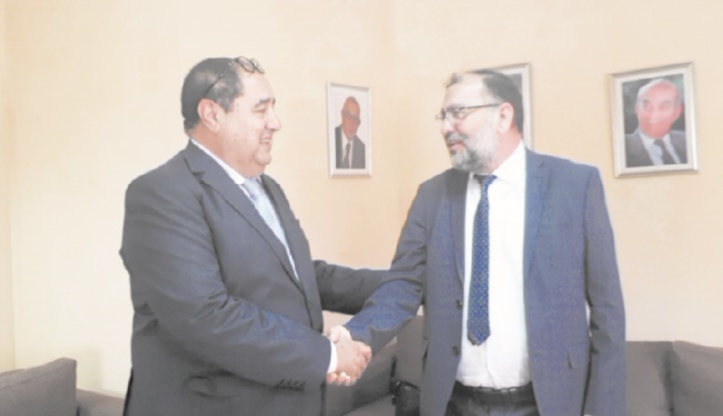 Driss Lachguar reçoit le maire de la ville d’Al-Khalil